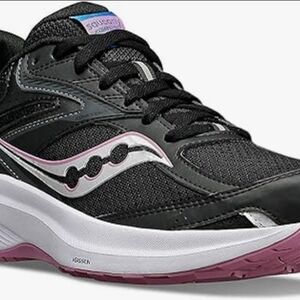 New No Box Saucony Women's Black and Pink Sneakers 11 Wide Width